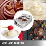 VEVOR 17.6 Lbs Chocolate Tempering Machine, Chocolate Melting Machine with Temperature Control (0~80℃/32~176℉)，1000W Electric Commercial Food Warmer For Chocolate/Milk/Cream/Soup Melting and Heating,4 Tanks