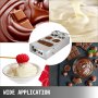 VEVOR 1KW Electric Chocolate Melting Pot Machine 5 Tanks 26.45lbs Capacity Commercial Home Electric Chocolate Heater Electric Chocolate Melter for Bakeries Cafes and Chocolate Fountains (5 Tanks)