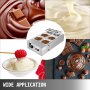 VEVOR - Máquina eléctrica para derretir chocolate, 6 tanques, 26,45 libras de capacidad, calentador de chocolate eléctrico comercial para el hogar, derretidor de chocolate eléctrico para panaderías, cafeterías y fuentes de chocolate (6 tanques)