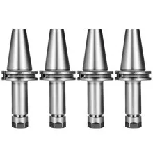 VEVOR 4Pcs CAT40 Tool Holder ER16 Collet Chuck Set length 100mm Chuck Tool Holder Set Mill Holder for CNC Engraving Machine Milling Lathe(4Pcs CAT40 ER16 100mm)