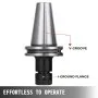 VEVOR - Portaherramientas CAT40 (8 piezas), juego de mandriles de pinza ER16, longitud de 70 mm, portaherramientas de alta precisión para fresadora de alta resistencia, 8000 RPM, para torno de fresadora con máquina de grabado CNC (CAT40-ER16-70)