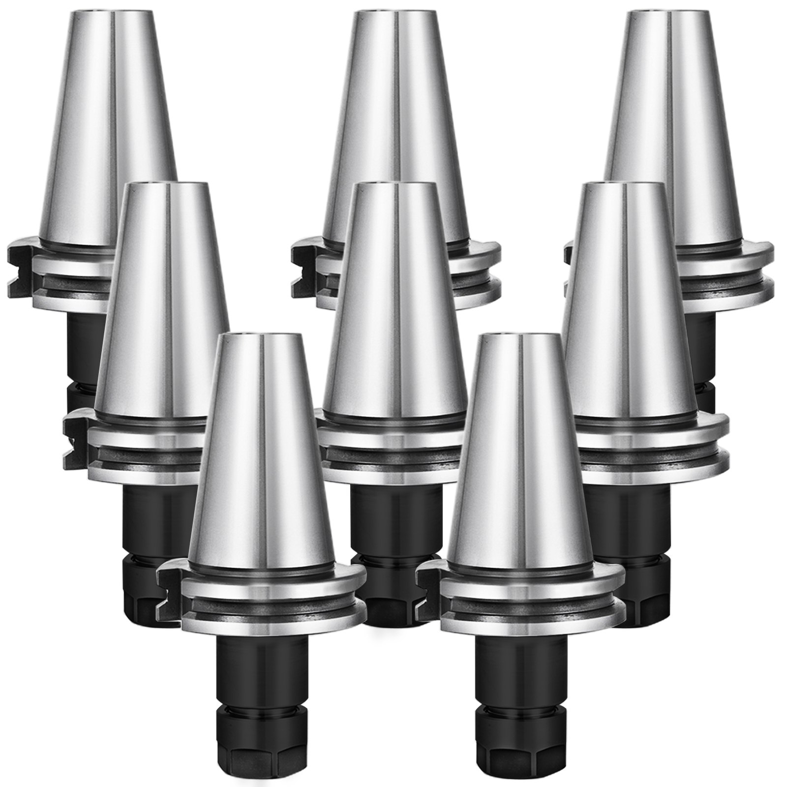 Sweiko 8Pcs CAT40 Tool Holder ER16 Collet Chuck Set length 70mm Chuck Tool Holder Set Mill Holder for CNC Engraving Machine Milling Lathe(CAT40 ER16 70mm) Sweiko 8Pcs CAT40 Tool Holder ER16 Collet Chuck Set length 70mm Chuck Tool Holder Set Mill Holder for CNC Engraving Machine Milling Lathe(CAT40 ER16 70mm)