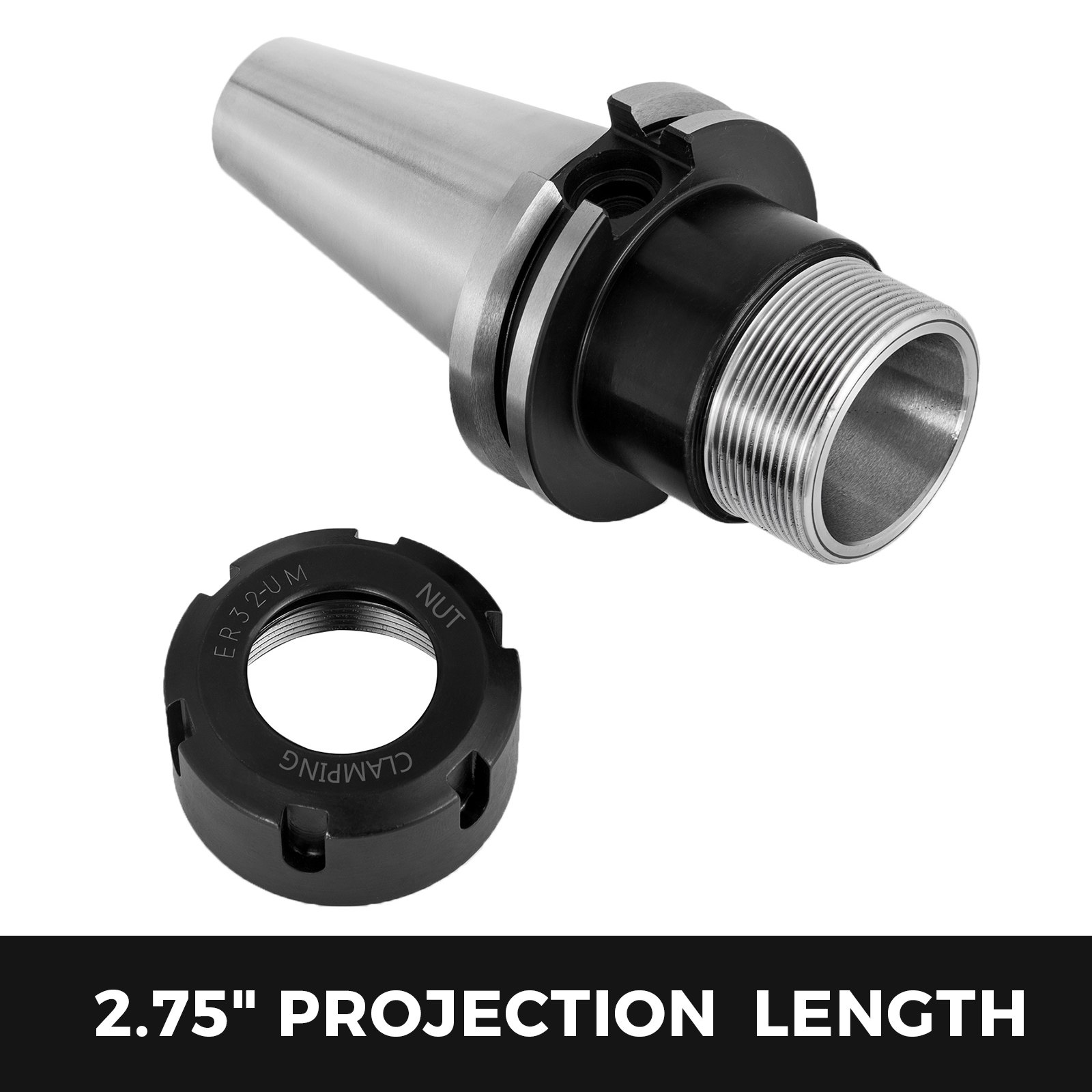 VEVOR cat40 er32 collet chuck set with 2.75&quot; projection length.