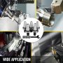 VEVOR Collet Chuck, CAT40 ER16, 5pcs Tool Holder Assembly with Pull Stud Wrench, 2.75'' Gage Length 15000-20000RPM for CNC Lathe