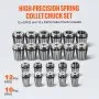VEVOR CAT40 Collet Holder ER 16/32 Collet Set, 35 PCs, SLN FMB ER16/32 APU Tool Holders Spring Steel Collet Chucks with 10 Pull Studs and 3 Wrenches, for Milling Machine Drill Presses Boring Machine