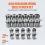 VEVOR CAT40 Collet Holder ER 16/32 Collet Set, 35 PCs, SLN FMB ER16/32 APU Tool Holders Spring Steel Collet Chucks with 10 Pull Studs and 3 Wrenches, for Milling Machine Drill Presses Boring Machine
