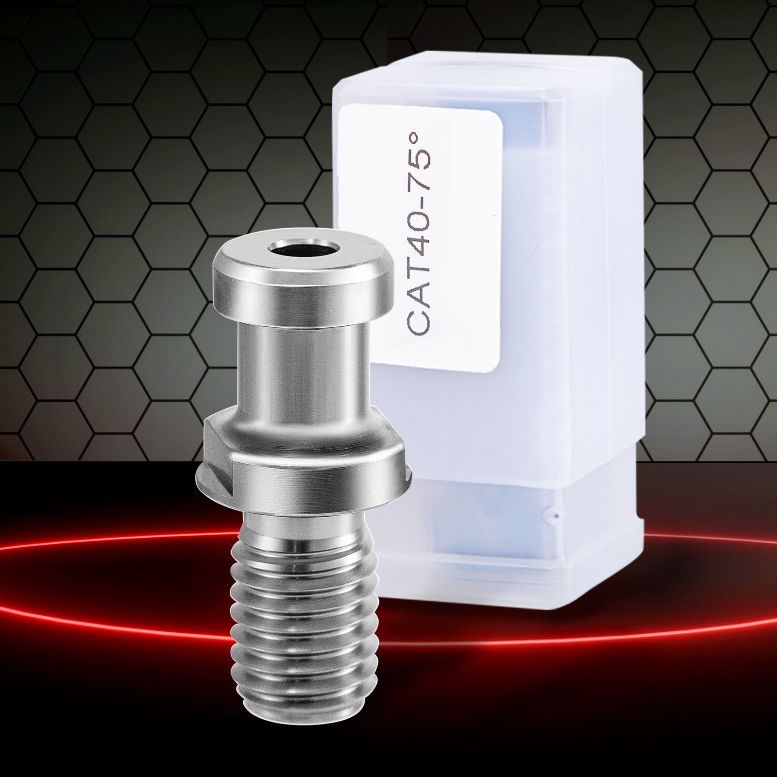 VEVOR Pull Stud, 11pcs CAT40 Rigid Retention Knobs, 75 Degree Knob, 2'' Retention Tool for HAAS CNC Tool Holder Mitsubishi Toshiba