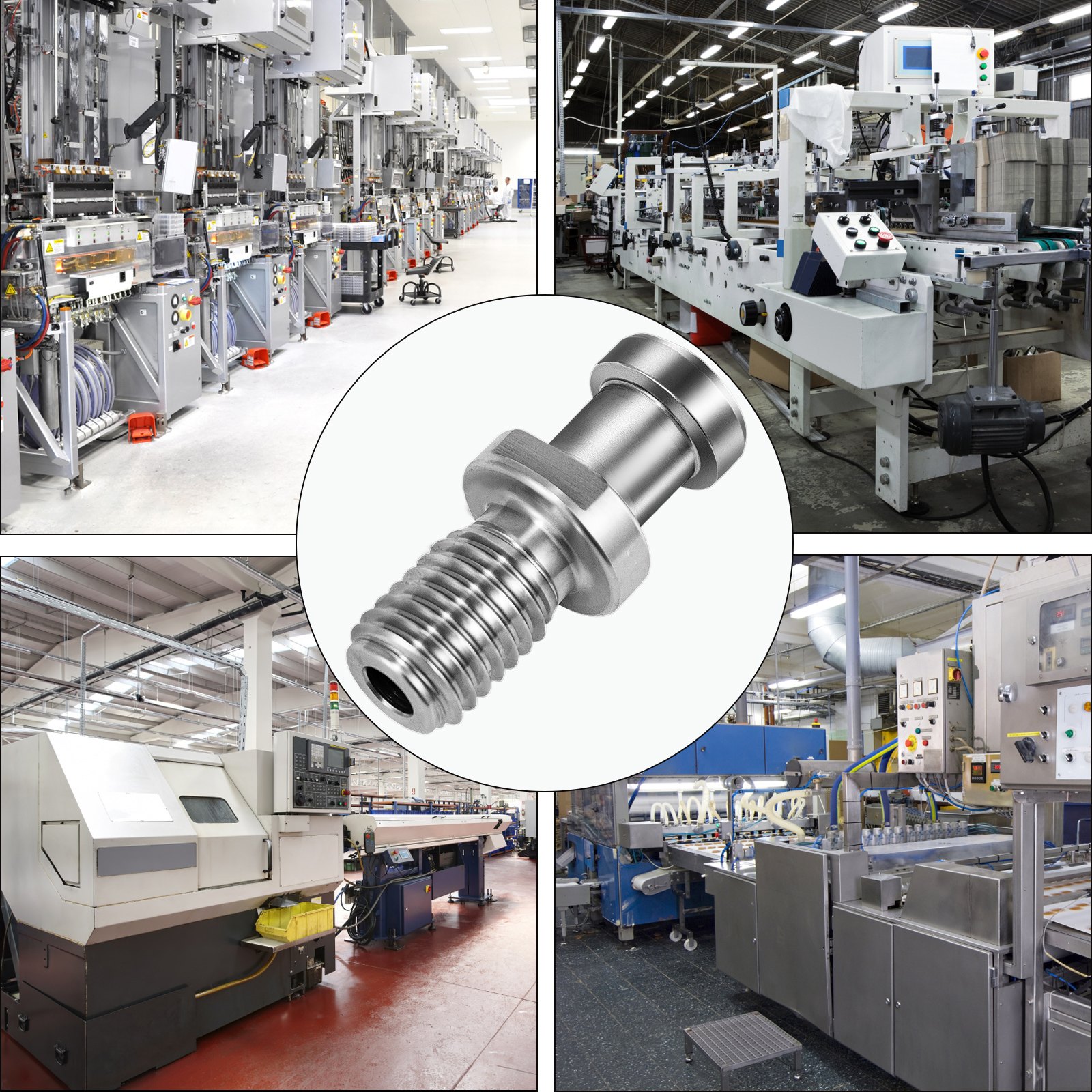 VEVOR Pull Stud, 11pcs CAT40 Rigid Retention Knobs, 75 Degree Knob, 2'' Retention Tool for HAAS CNC Tool Holder Mitsubishi Toshiba