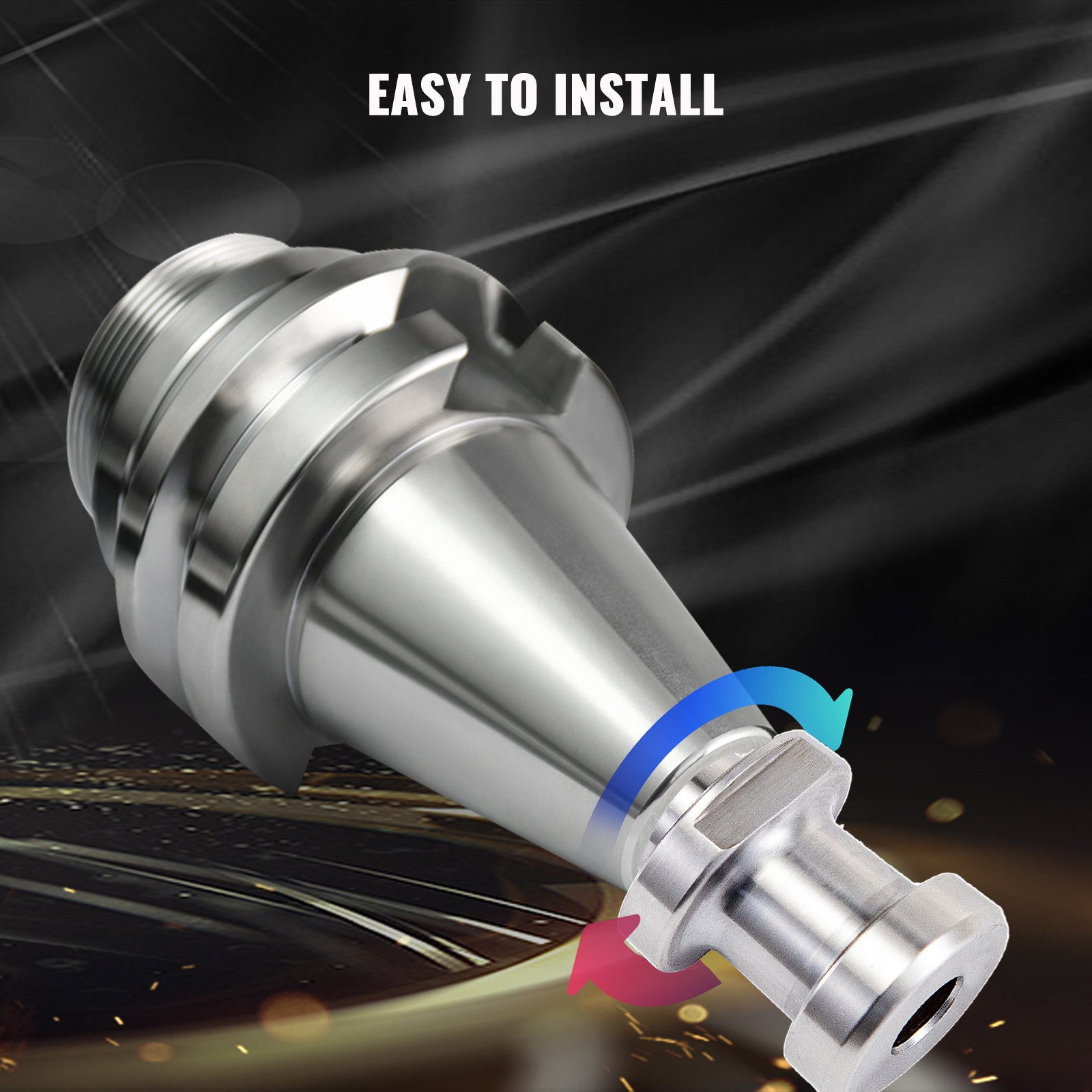 VEVOR CAT40 75 Degree Coolant Type Pull Studs CNC Milling Tool Holder Part