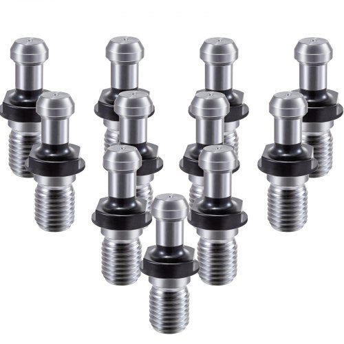 VEVOR Pull Stud, 11pcs Rigid Retention Knobs CAT 40, 45 Degree Knob with Stud, 2.28” Retention Tool, Made of 20CrMnTi for HAAS CNC Tool Holder Mitsubishi Toshiba Daewoo OKK Kitamura Kira Kia, etc.