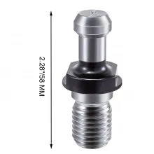VEVOR Pull Stud, 11pcs Rigid Retention Knobs CAT 40, 45 Degree Knob with Stud, 2.28” Retention Tool, Made of 20CrMnTi for HAAS CNC Tool Holder Mitsubishi Toshiba Daewoo OKK Kitamura Kira Kia, etc.