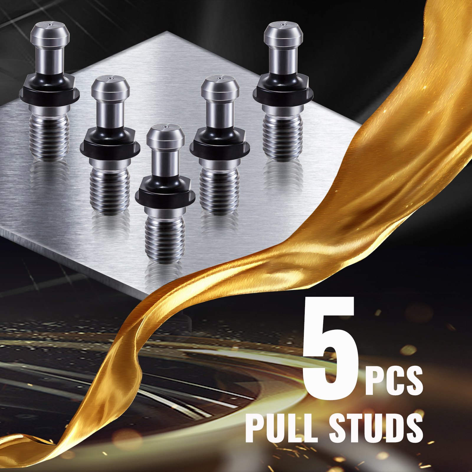 Vevor Pull Stud 5pcs Retention Knobs With Cleaning Stick Cat50 For Haas Cnc