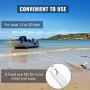 VEVOR Boat Anchor 12 lb 5.5 kg Marine Anchor, 316 Stainless Steel Mirror Polished Anchor, Fluke Style Boat Marine Anchor, High-grade Steel Boat Anchor for Boat Mooring on the Beach, Boats from 13'-20'