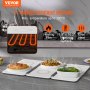 VEVOR Electric Warming Tray, 18.9" x 10.2" Portable Cold Rolled Sheet Heating Tray with Temperature Control (35-100℃), Perfect for Catering, House, Parties, Events, Entertaining and Holiday, White