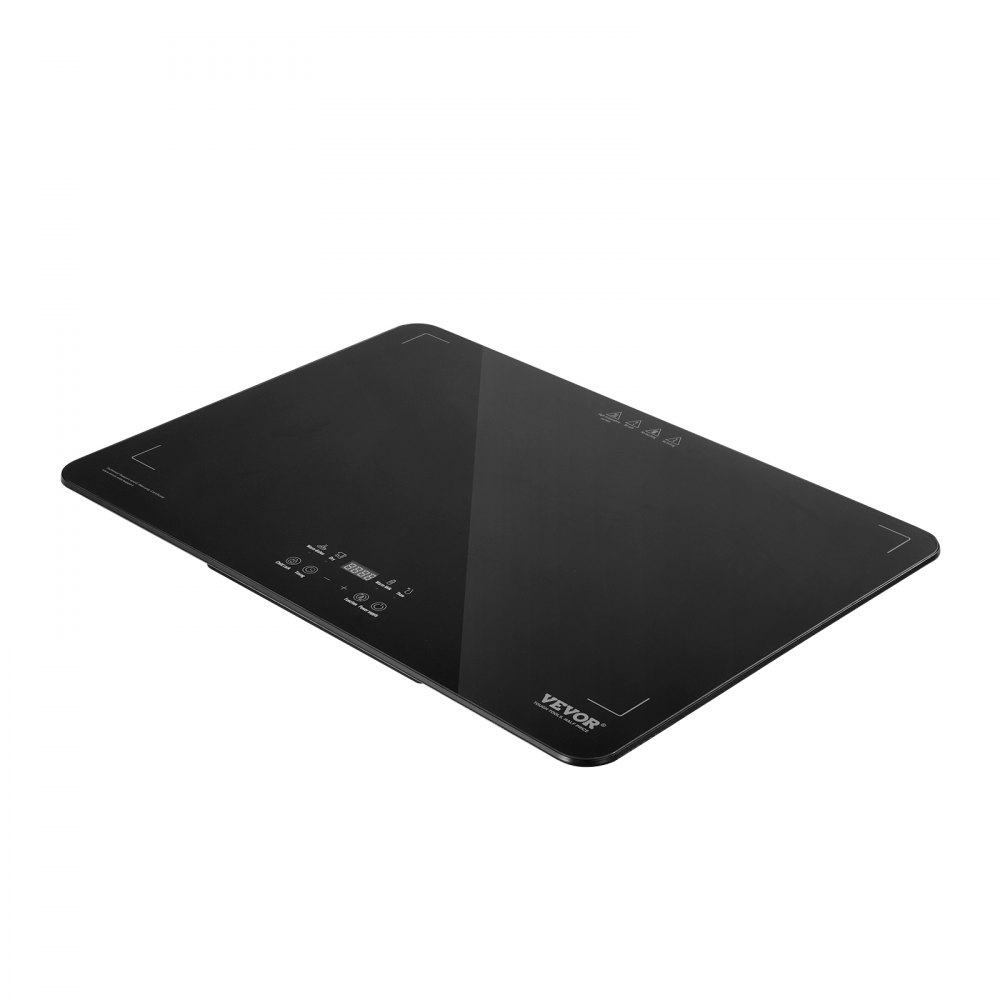 Bandeja eléctrica VEVOR para calentar alimentos, bandejas para bufé con control de temperatura ajustable, calentador de alimentos portátil de vidrio templado, ideal para fiestas, catering y festividades.