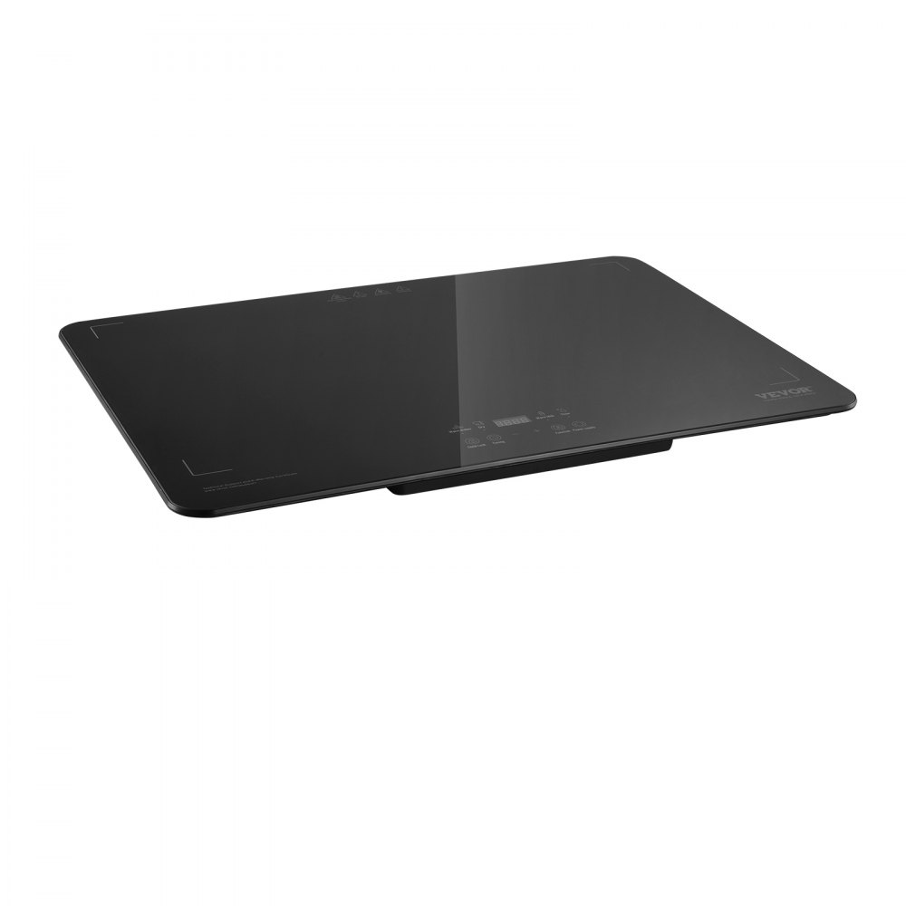 Bandeja eléctrica VEVOR para calentar alimentos, bandejas para bufé con control de temperatura ajustable, calentador de alimentos portátil de vidrio templado, ideal para fiestas, catering y festividades.