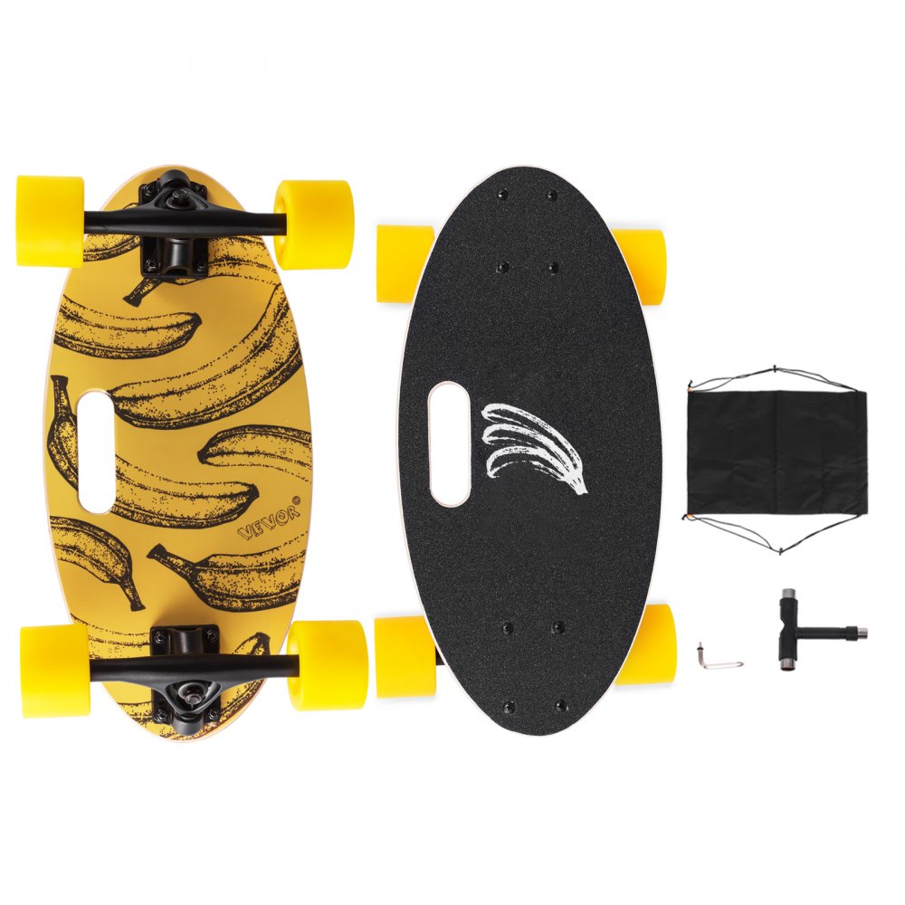 19" Mini Cruiser Skateboard Deck Complete Mini Longboard Retro Fast Street