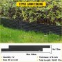VEVOR Aluminum Landscape Edging, 12 PCS Metal Garden Edging, 39.4 ft Total Length Lawn Edging Border, 39" x 4" x 3/16" Landscape Borders, Black Landscaping Metal Edging for Garden Flowerbed Yard