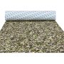 roll of VEVOR boat flooring with camouflage pattern unrolled, displaying its textured surface detailing.