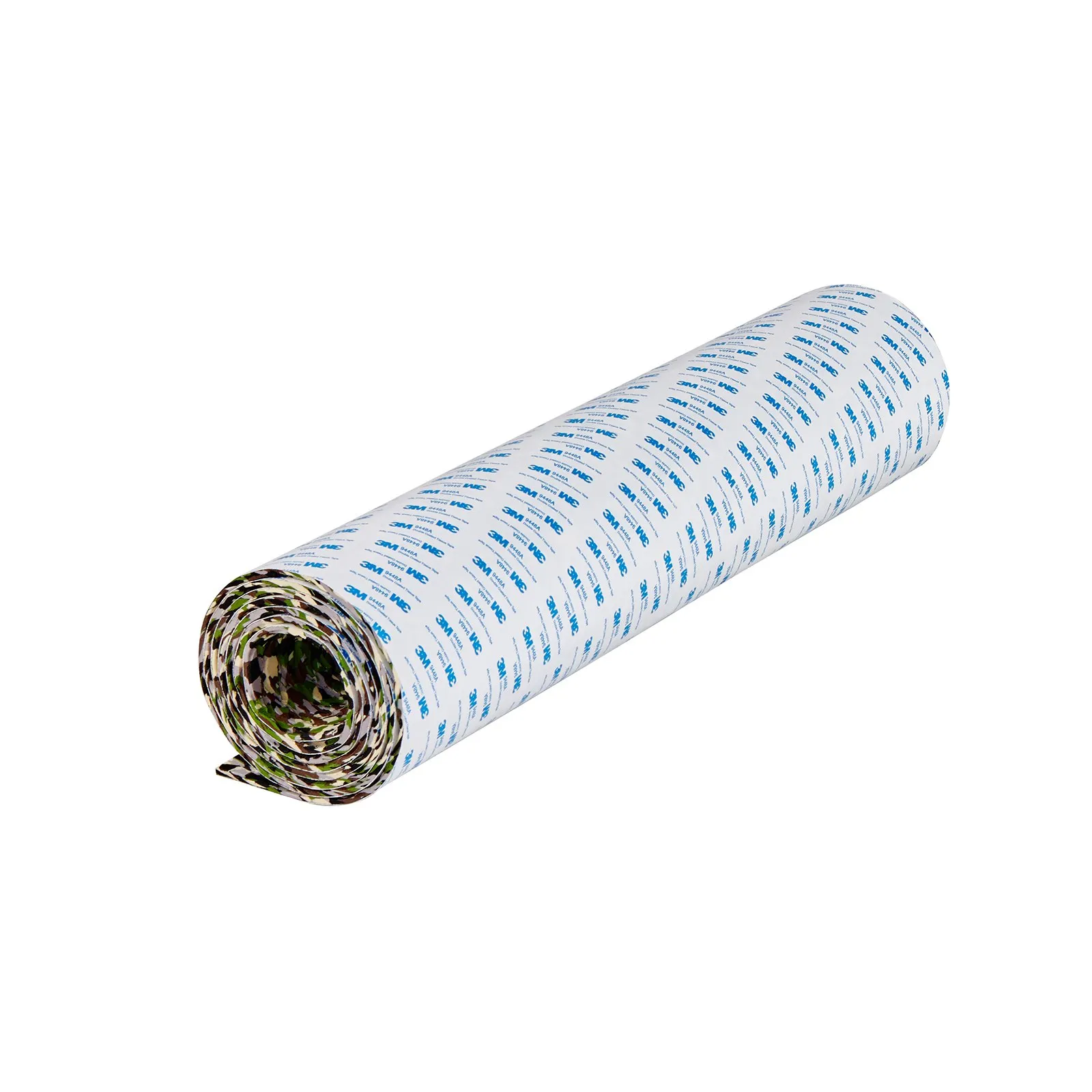 rolled VEVOR boat flooring with white covering displaying blue text on a plain white background.