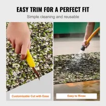 VEVOR Boat Flooring, EVA Foam Boat Decking 94.5" x 35.4", Non-Slip Self-Adhesive Flooring, 23.2 sq.ft Marine Carpet for Boats, Yacht, Pontoon, Kayak Decking