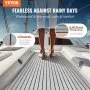 VEVOR Boat Flooring, EVA Foam Boat Decking 240 x 116.1 cm, Non-Slip Self-Adhesive Flooring, 2.78 m² Marine Carpet for Boats, Yacht, Pontoon, Kayak Decking