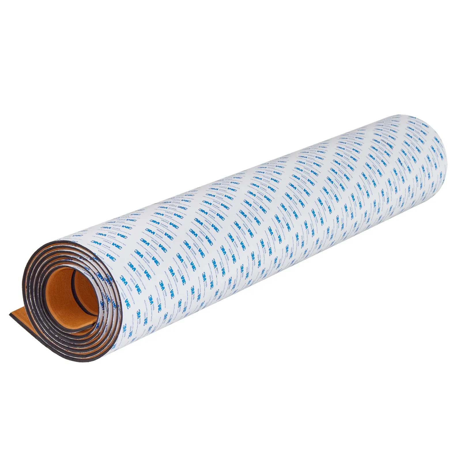 roll of VEVOR boat flooring with protective blue and white film, coiled and ready for installation.