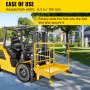 Forklift Safety Cage 34''x34'' Forklift Work Platform 900lbs Collapsible