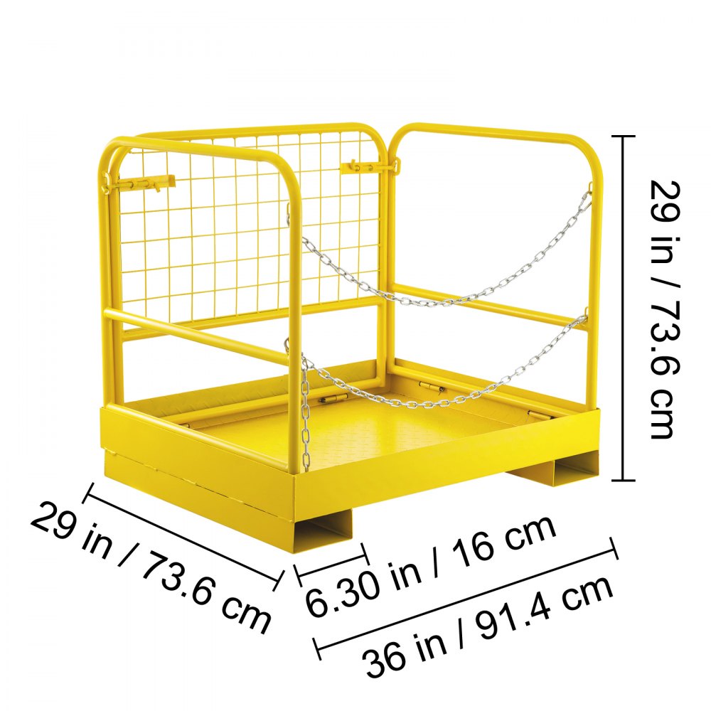 36''*29'' Forklift Work Platform Safety Cage Aerial Work Durable Platform