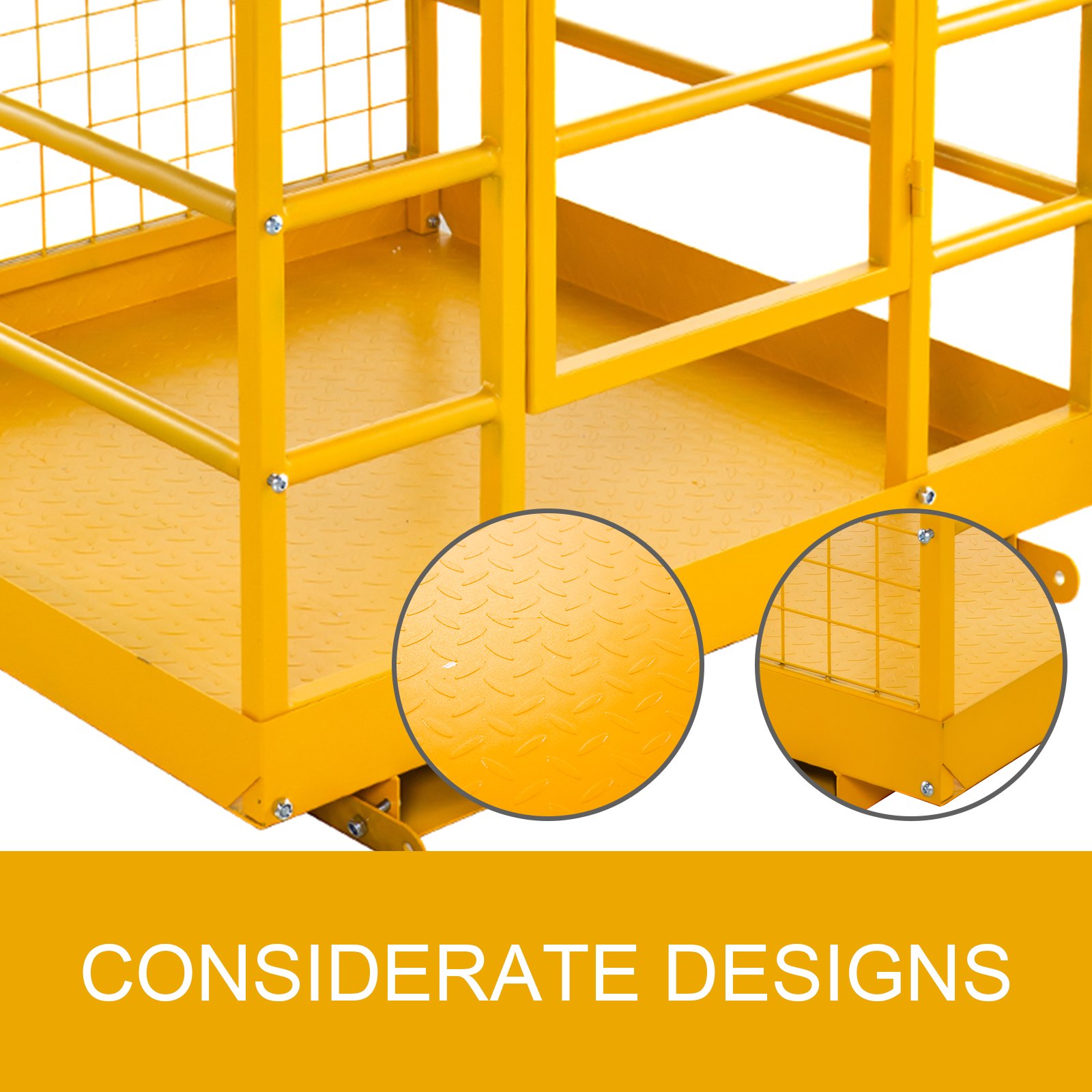 45"'x43" Forklift Work Platform Safety Cage Platform Protection Rust-free