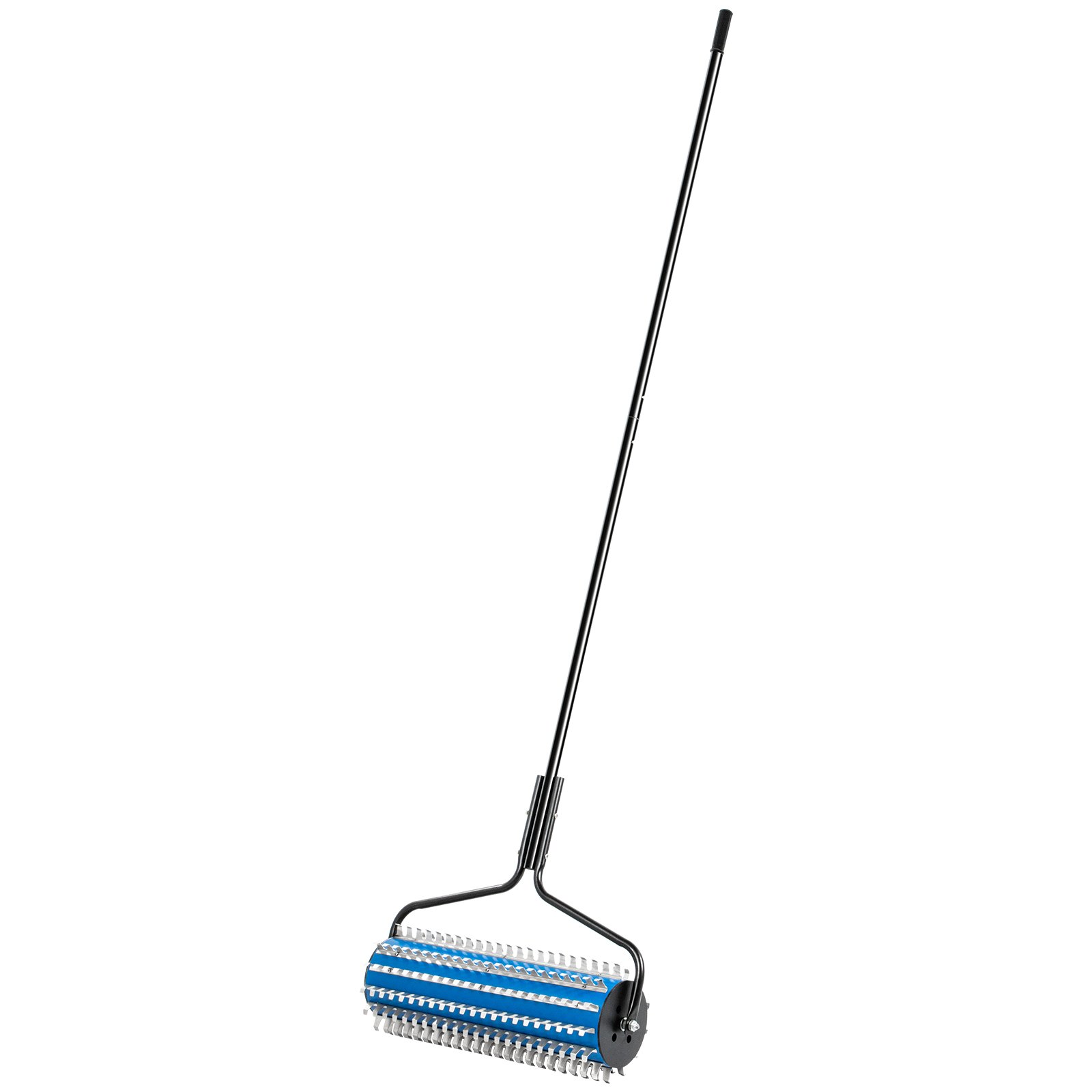VEVOR Roller Weed Rake, 12’ Lake Weed Cutter, Uproots Aquatic Weeds Muck Silt Lake Rakes, Weed Removal Tool for Lake Pond Beach Landscaping, Lake Weed Roller Remover with Extension Pole and Rope