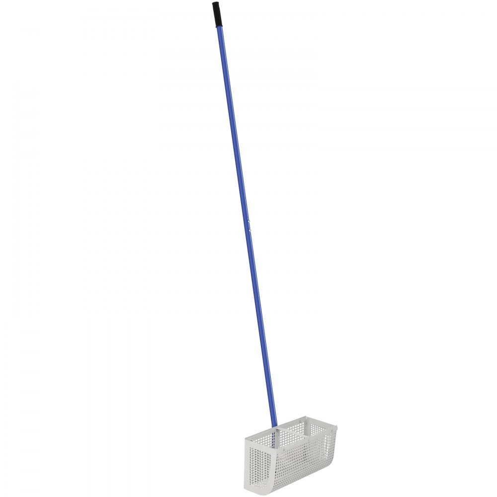 VEVOR Sand Rake, 165 inches Pole Beach Rake, Blue Lake Weed Rakes, 16" Aquatic Weeds Muck Sand Flea Rakes, Weed Cleaning Tool for Beach Lake Pond River Landscaping with Detachable Pole Rope Net