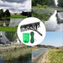 VEVOR Pond Weed Rake 41 cm Algae-Weeds-Muck-Debris Cleaner Clear W/ 20 m Rope