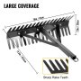 VEVOR Pond Rake, 16 inch Aquatic Weed Rake, Double Sided Lake Weed Cutter, Clean Aquatic Weeds Muck Silt Lake Rakes, Weed Rakes Tool for Lake Pond Beach Landscaping, Lake Weed Rake with 66ft Rope