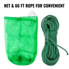 VEVOR Pond Rake, 32 inch Aquatic Weed Rake, Double Sided Lake Weed Cutter, Clean Aquatic Weeds Muck Silt Lake Rakes, Weed Rakes Tool for Lake Pond Beach Landscaping, Lake Weed Rake with 66ft Rope
