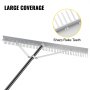 VEVOR Weed Rake, Foldable Black Lake Weed Cutter, Uproots Aquatic Weeds Muck Silt Lake Rakes, 36” Weed Removal Tool for Lake Pond Beach Landscaping, Weed Roller Rake with Extension Pole and Rope