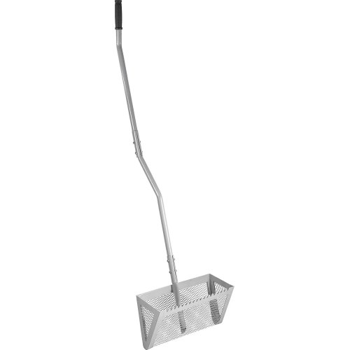VEVOR Sand Rake, 52 inches Pole Beach Rake, Red Iron Lake Weed Rakes, 16" Aquatic Weeds Muck Sand Flea Rakes, Weed Cleaning Tool for Beach Lake Pond River Landscaping with Detachable Pole and Net