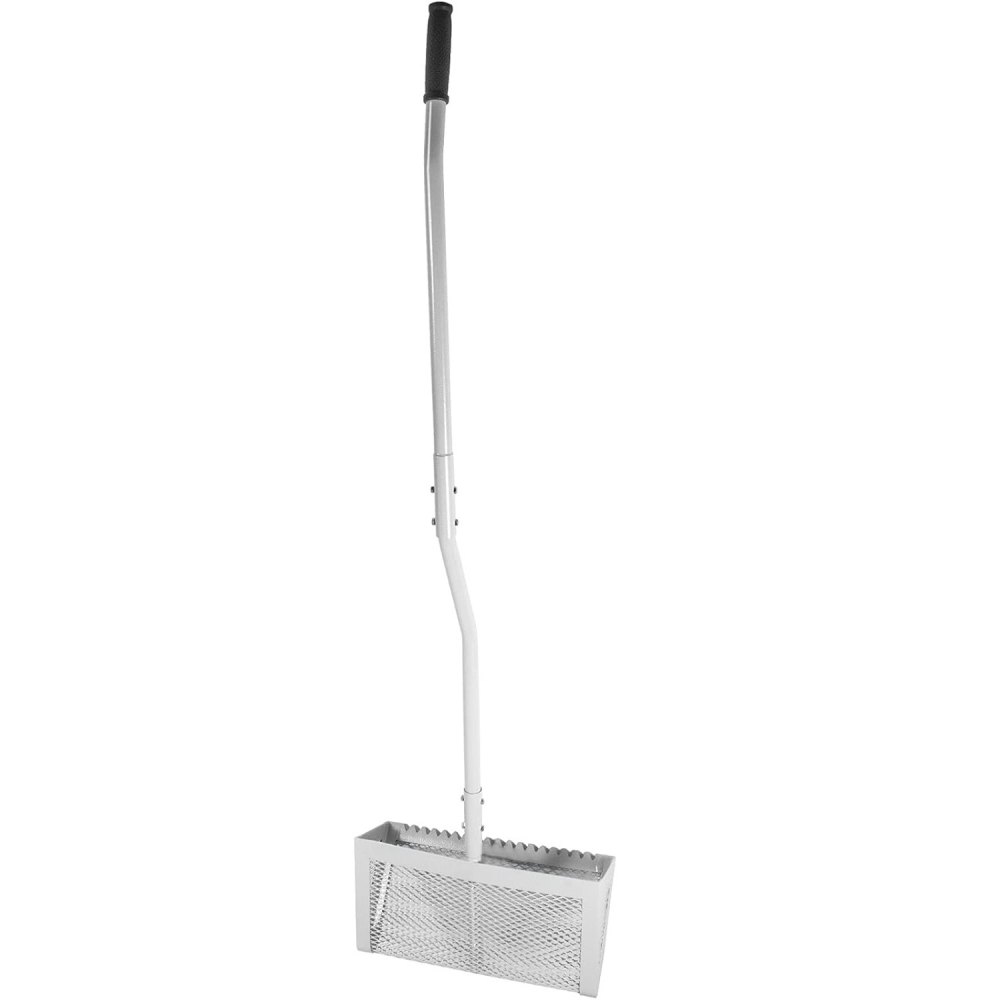 VEVOR Sand Rake, 52 inches Pole Beach Rake, Red Iron Lake Weed Rakes, 16" Aquatic Weeds Muck Sand Flea Rakes, Weed Cleaning Tool for Beach Lake Pond River Landscaping with Detachable Pole and Net