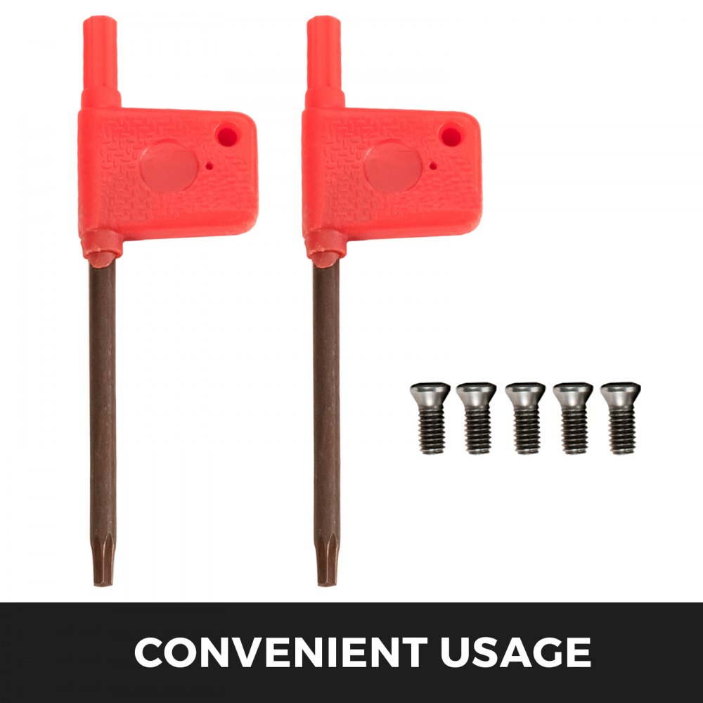 5pcs Indexable Carbide 5/8" 16mm Lathe Tools Lathe Tool Industrial Turning