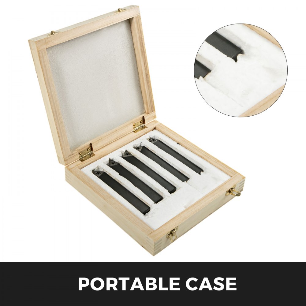 5pcs Indexable Carbide 5/8" 16mm Lathe Tools Lathe Tool Industrial Turning