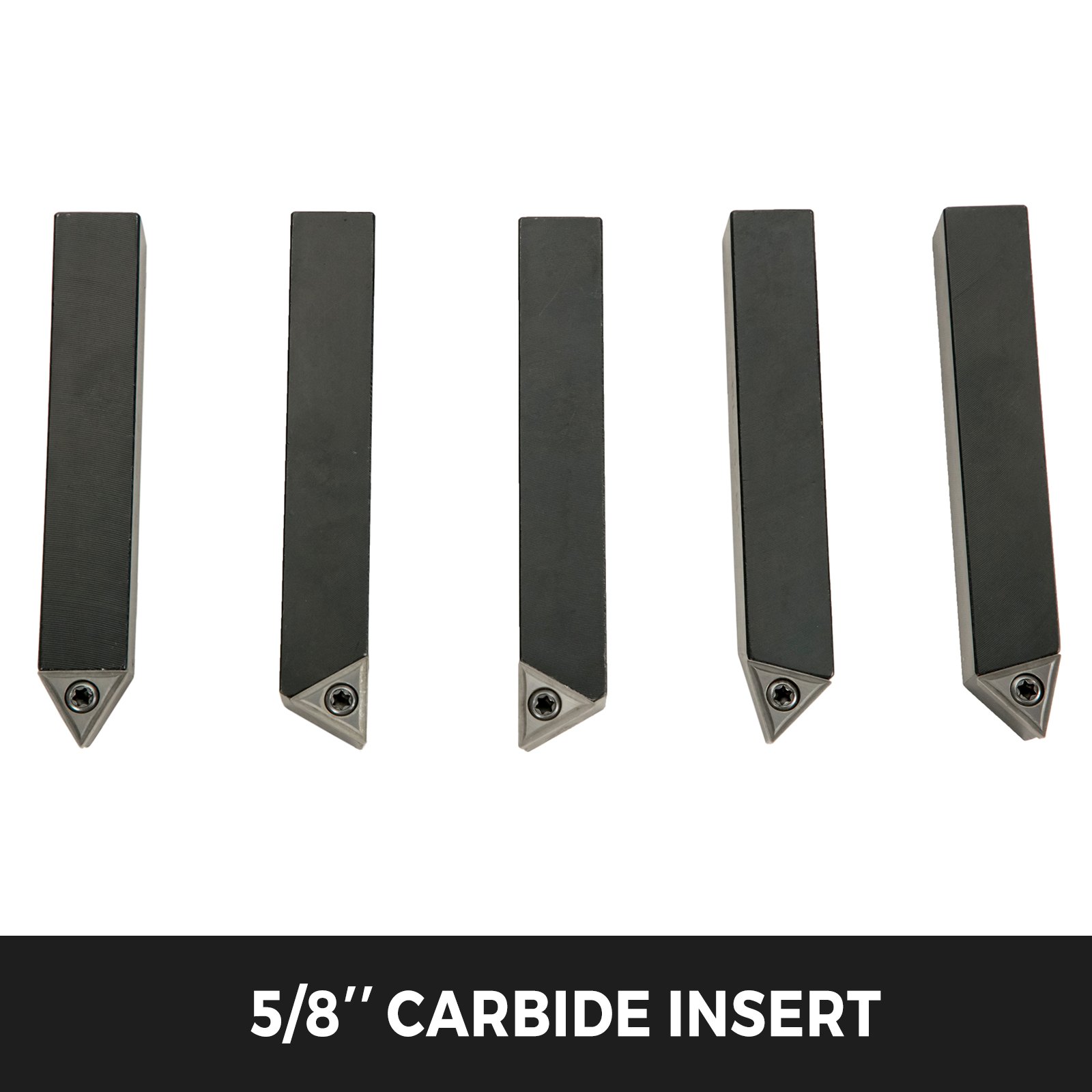 5pcs Indexable Carbide 5/8" 16mm Lathe Tools Lathe Tool Industrial Turning