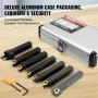 VEVOR Indexable Carbide Lathe Tools 1/2" Metal Lathe Cutting Tools 7 Pcs/Set  lathe tools Super-Hard 40CR Lathe Bits for Lathe Black Compact and Portable