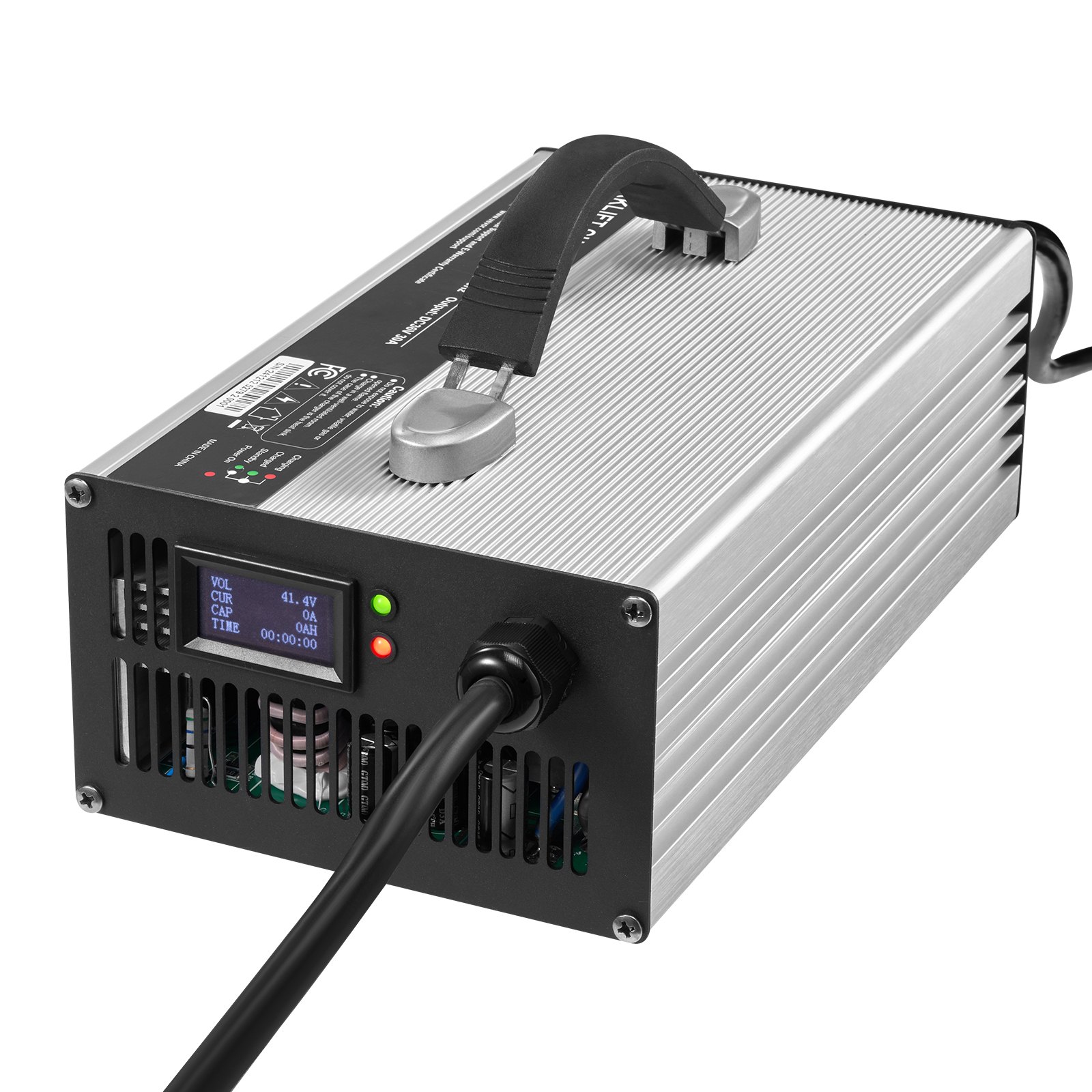 VEVOR Forklift Battery Charger, 36V, 30A Smart Fully-Automatic Lead-Acid Battery Charger, 24 Volt Trickle Charger with Anderson Plug, Cooling Fan, OLED Display, for Forklift Golf Cart Floor Scrubber