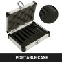 VEVOR Indexable Carbide Tools 1/4" Industrial Lathe Tools 7Pcs/Set Turning Tool Set Super-hard 40cr Mental Lathe Tools Inserts Carbide Tool Holder for Lathe in Black with Portable Case