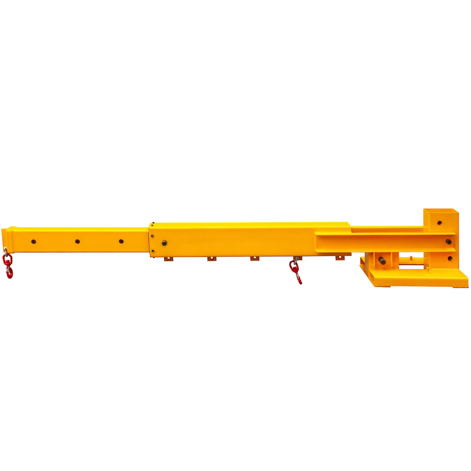 VEVOR Forklift Mobile Crane 6000lbs/3T Capacity, Forklift Crane Attachment 2 Hooks, Forklift Lifting Hoist with Truss Jib Boom, Forklift Extension, Forklift Boom Attachment Towing Handling Equipment