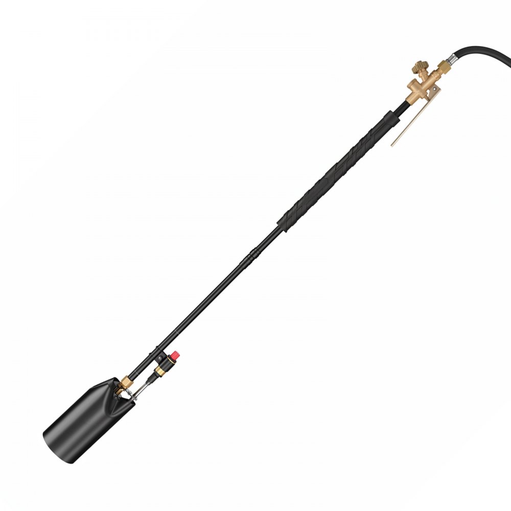 VEVOR Propane Torch Weed Burner 935 mm 600,000 BTU Output with 3 m Hose, for Garden Road Ice Snow Melting, Adjustable Flame, Heavy Duty Blow Torch with Turbo Trigger & Self Igniter, Flamethrower