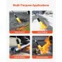 VEVOR Propane Torch Weed Burner, High Output 1,800,000 BTU with 3 m Hose, Heavy Duty Blow Torch with Adjustable Flame & Turbo Trigger Push Button Auto Igniter, Flamethrower for Garden Ice Snow Road
