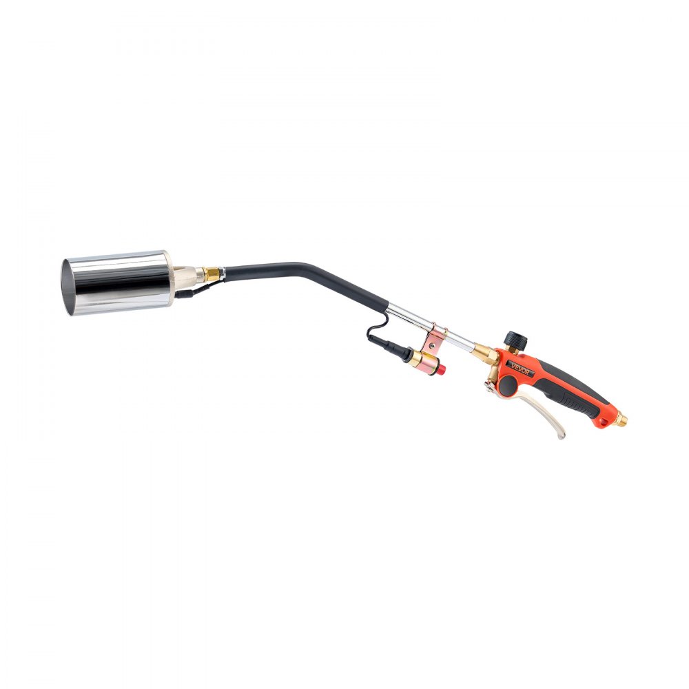 VEVOR Propane Torch Weed Burner, High Output 1,800,000 BTU with 10 ft Hose, Heavy Duty Blow Torch with Adjustable Flame and Turbo Trigger Push Button Igniter, Flamethrower Kit for Garden Ice Snow Road