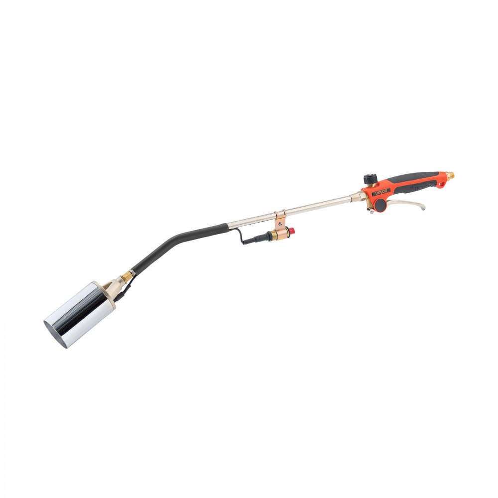 VEVOR Propane Torch Weed Burner, High Output 2,400,000 BTU with 3 m Hose, Heavy Duty Blow Torch with Adjustable Flame and Turbo Trigger Push Button Igniter, Flamethrower Kit for Garden Ice Snow Road