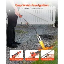 VEVOR Propane Weed Torch Burner Ice Snow Melter 2400000 BTU 3 m Hose Portable